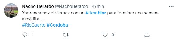 El sismo con epicentro en San Juan se hizo sentir en Córdoba.