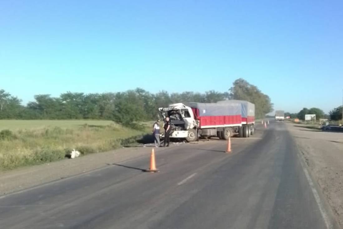 Choque de camiones en la ruta 34, a la altura de Ataliva