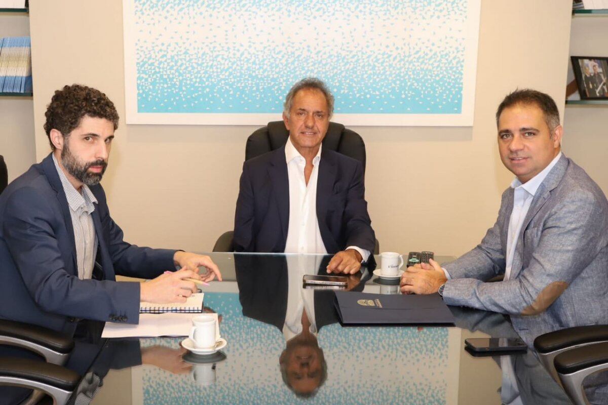 Daniel Scioli y Mauricio Davico