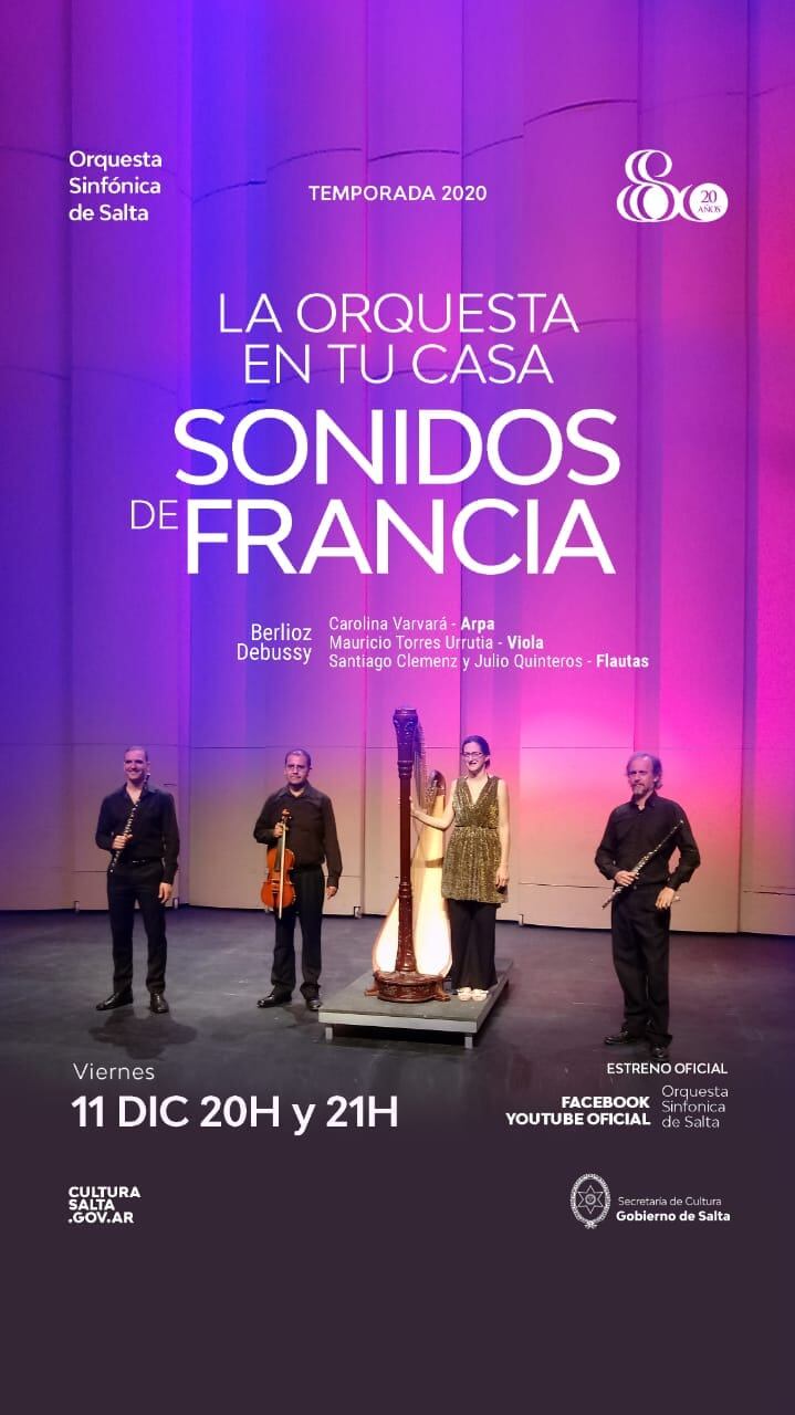 Sonidos de Francia se presenta este viernes 11 de diciembre a las 20.