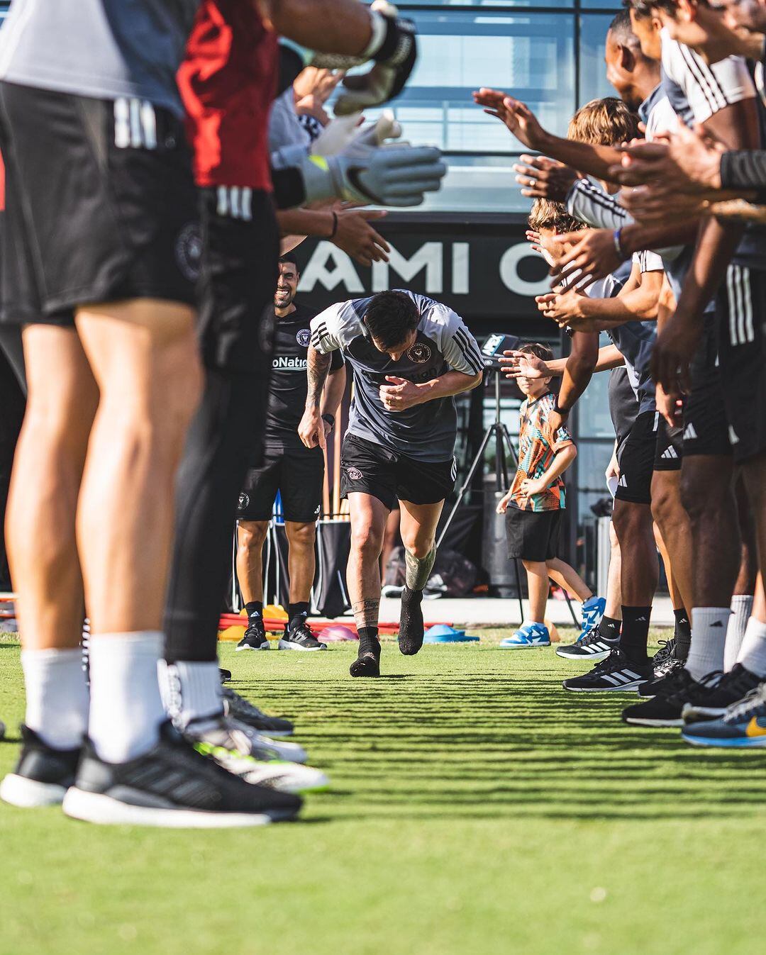 Lionel Messi tuvo su primer entrenamiento a puertas abiertas en el Inter Miami.