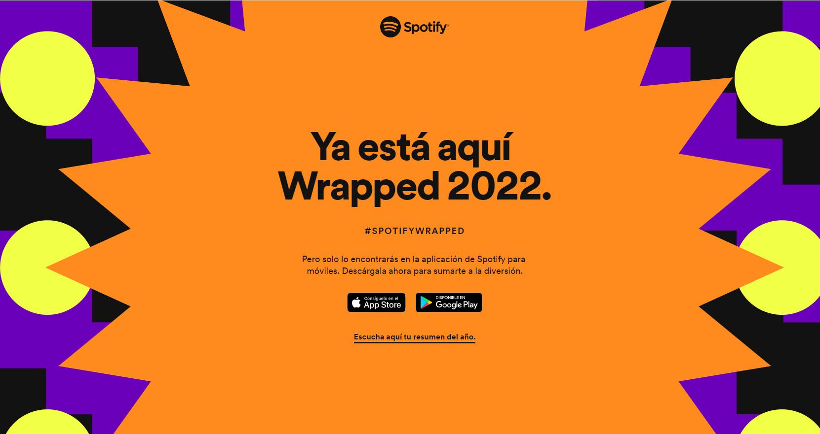 Ya está disponible el "Wrapped 2022".