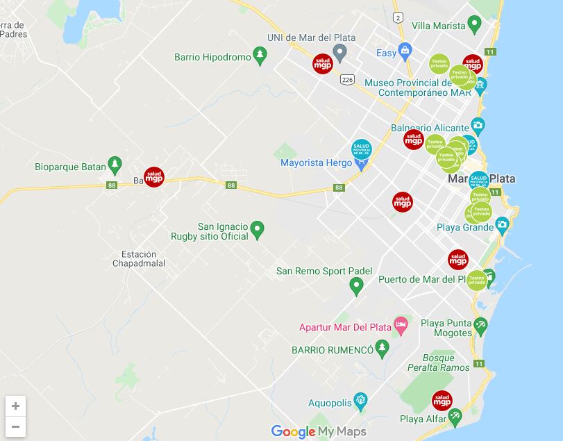 La ciudad cuenta con 26 puntos para acceder a hisopados de coronavirus