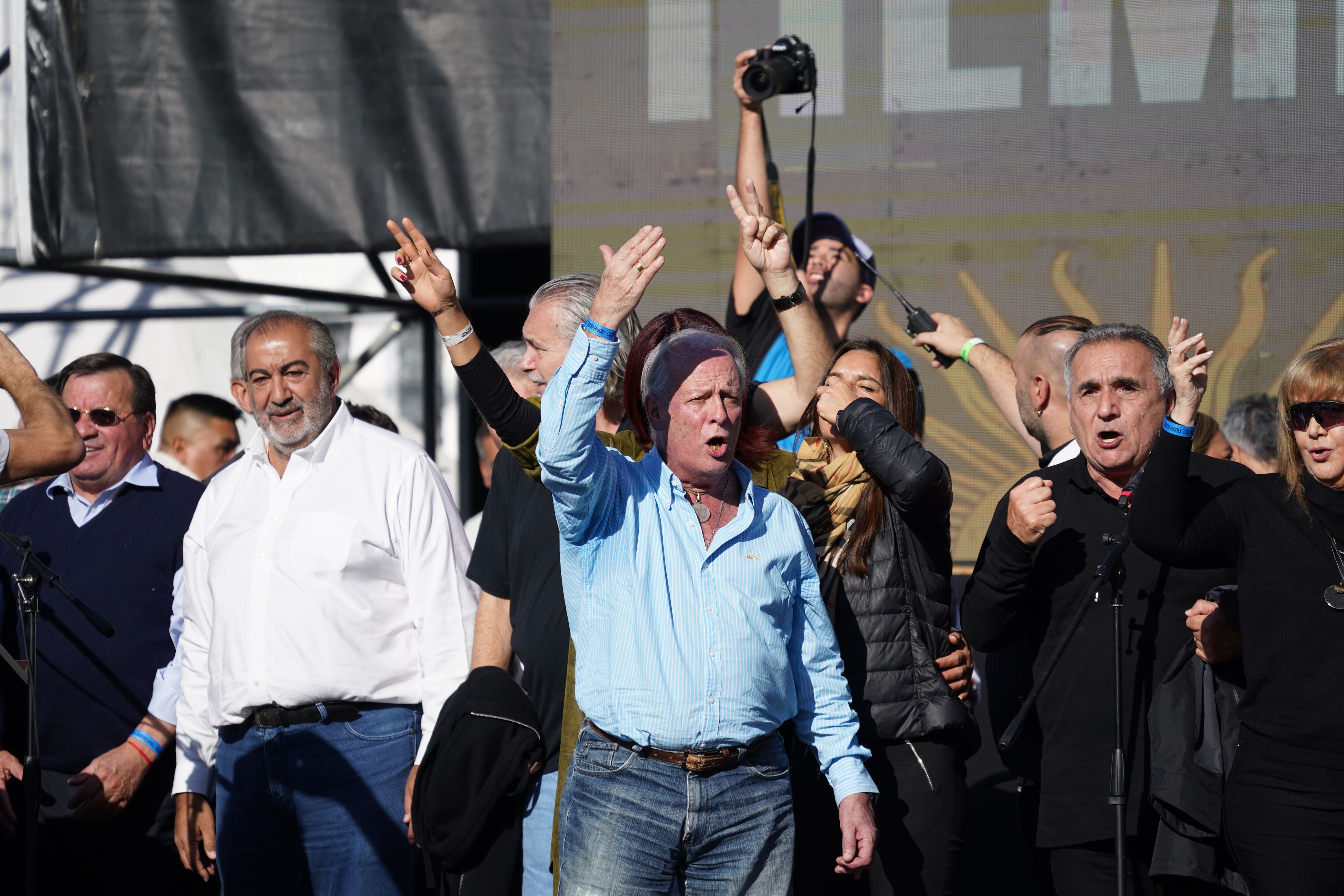 Acto de la CGT por el "Día del trabajador". Foto: Clarín