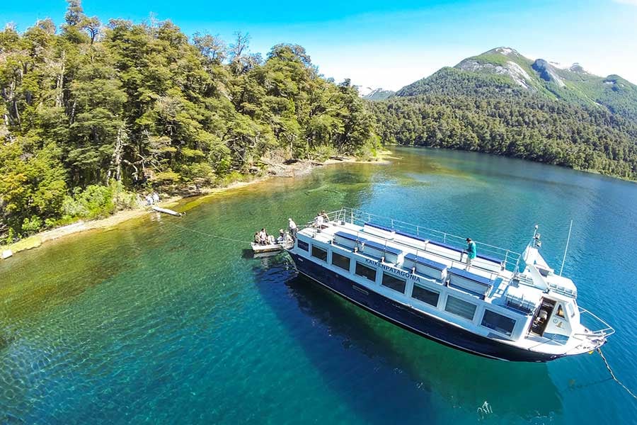 El recorrido por Brazo Tristeza, en Bariloche.