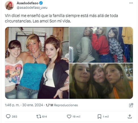 Nahir Lorenzetti y Tagui son hermanas, según confirmó la streamer.