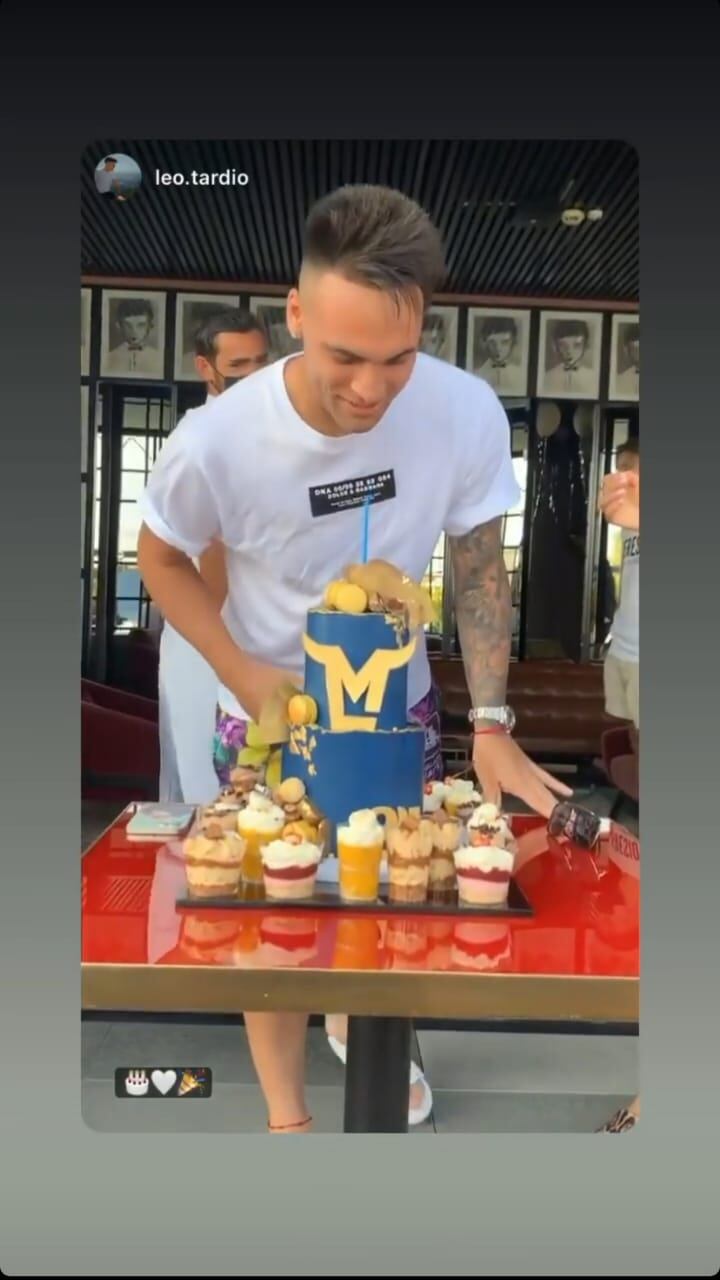 Lautaro Martínez festejó sus 24 años.