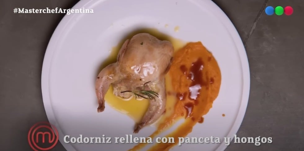 Rodrigo Salcedo preparó un espectacular plato y quedó entre los 6 mejores de MasterChef