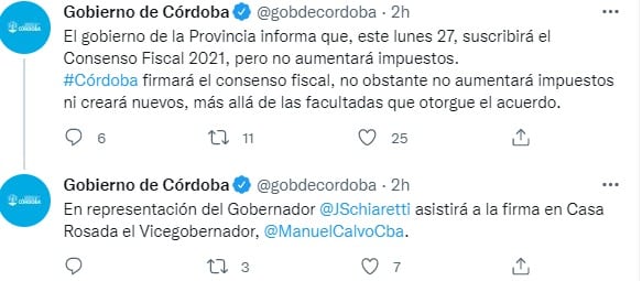 Manuel Calvo, vicegobernador, firmará el lunes en Casa Rosada en representación de Juan Schiaretti.