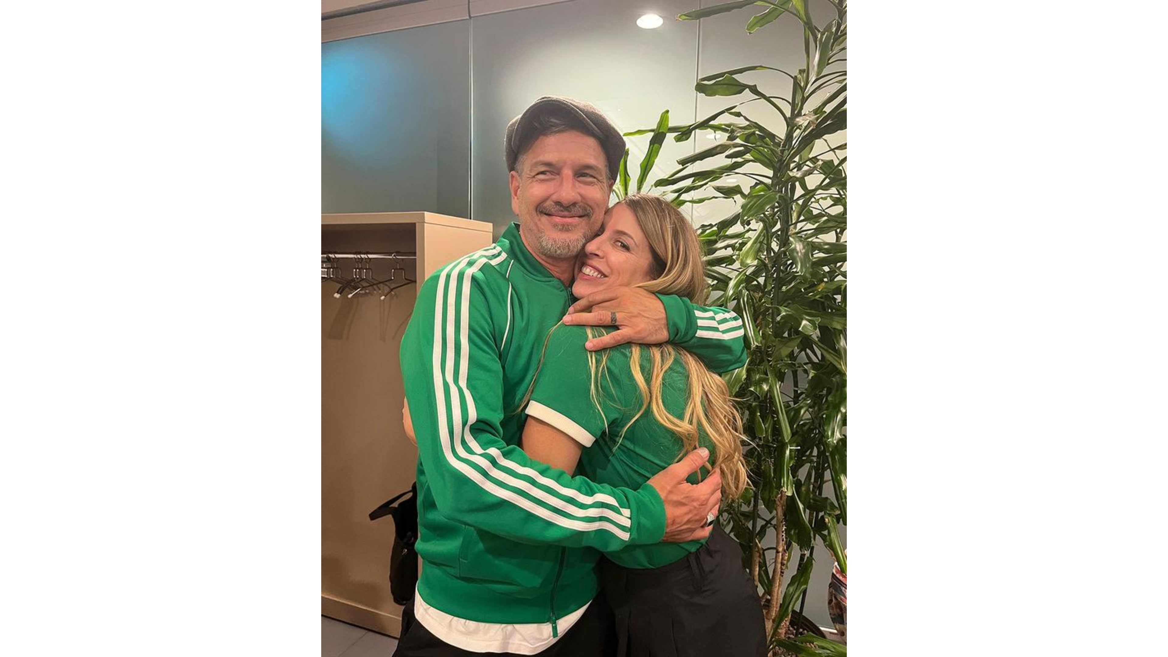 Flor Bertotti y con Federico Amador.