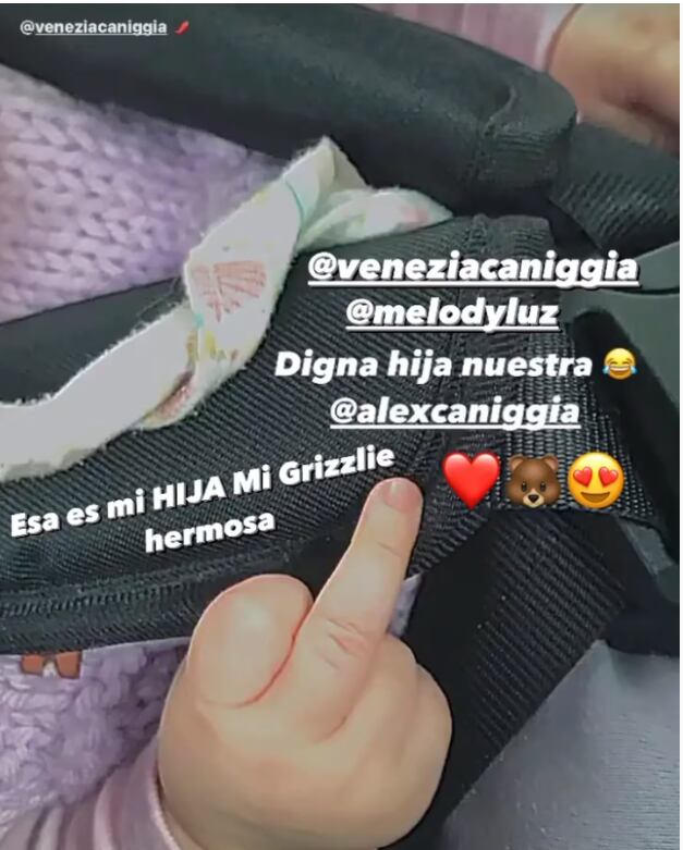 Alex Caniggia y Melody Luz, orgullosos de su hija: “Digna hija nuestra”