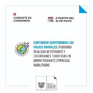 Desde el Ministerio de Salud de la Provincia informaron las medidas vigentes a partir del lunes 31 de mayo.