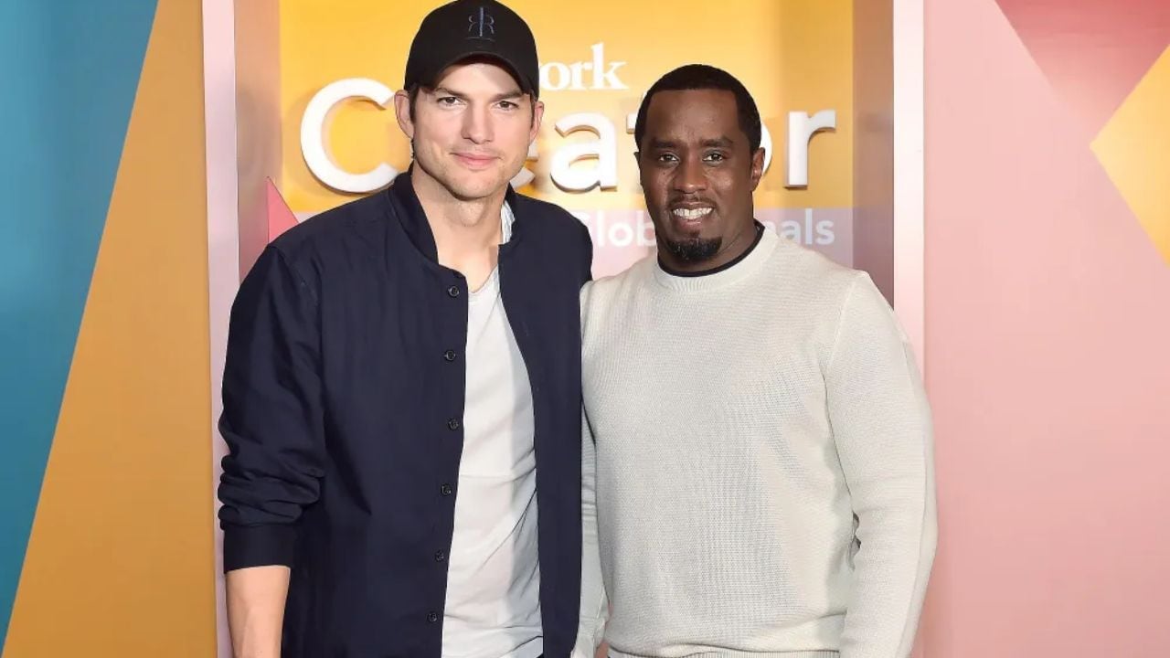 Ashton Kutcher y Diddy. Ambos se conocen desde la temporada del actor en Punk’d