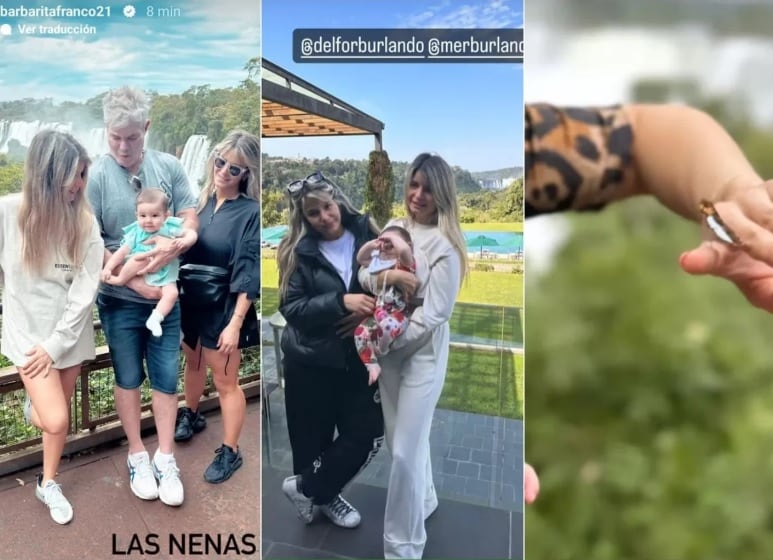 Nuevamente, Cataratas fue elegida como destino para vacacionar: Fernando Burlando y Barby Franco disfrutaron de una estadía en la zona.