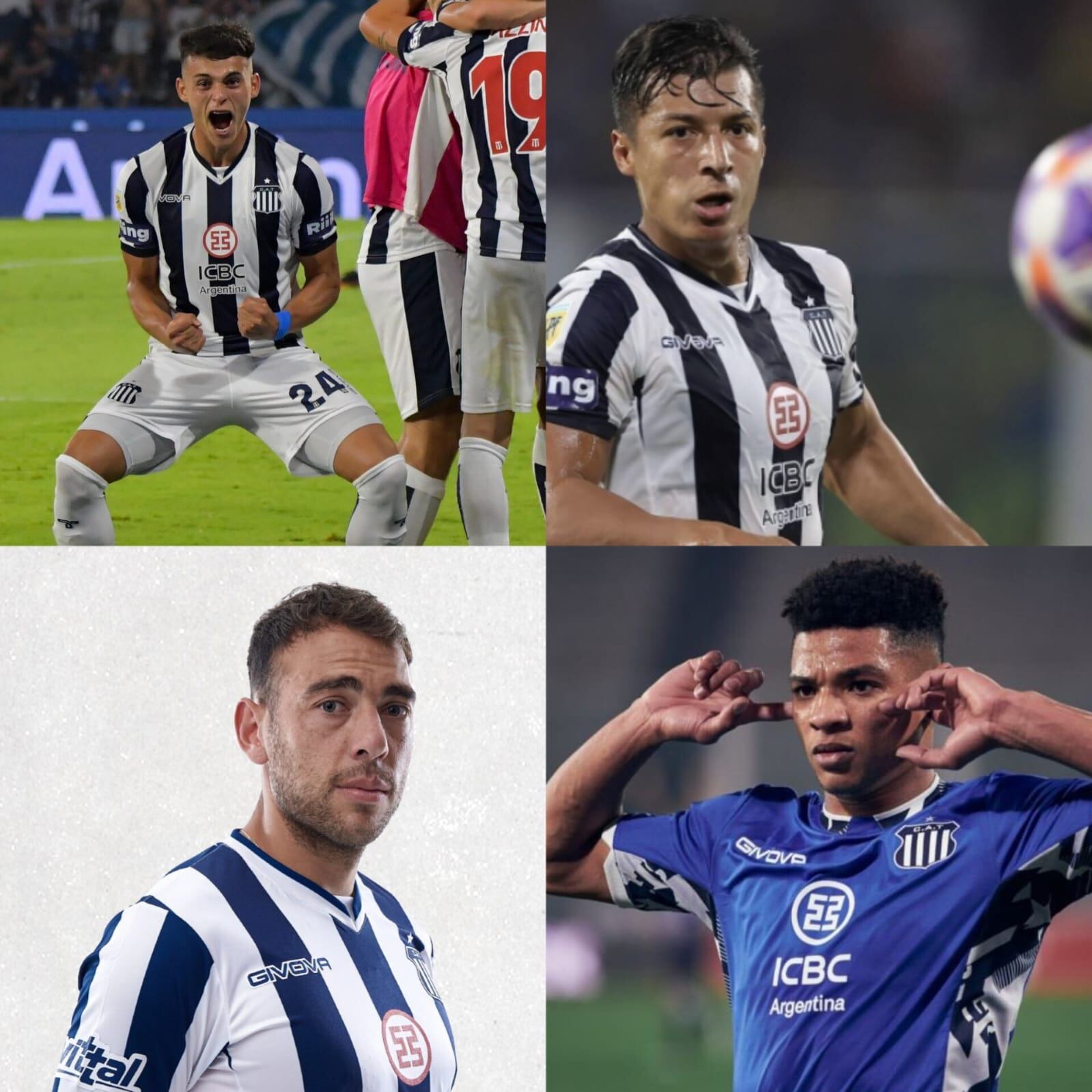 Ramón Sosa, Alan Franco, Matías Catalán y Diego Valoyes. "Cata" ya fue convocado por Chile para la fecha Fifa. Se esperan los llamados respectivos de Paraguay, Ecuador y Colombia.