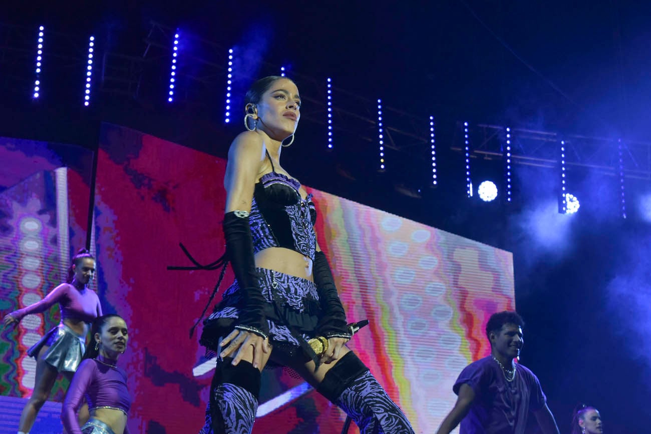 Tini Stoessel en el estadio Kempes (Facundo Luque / La Voz)