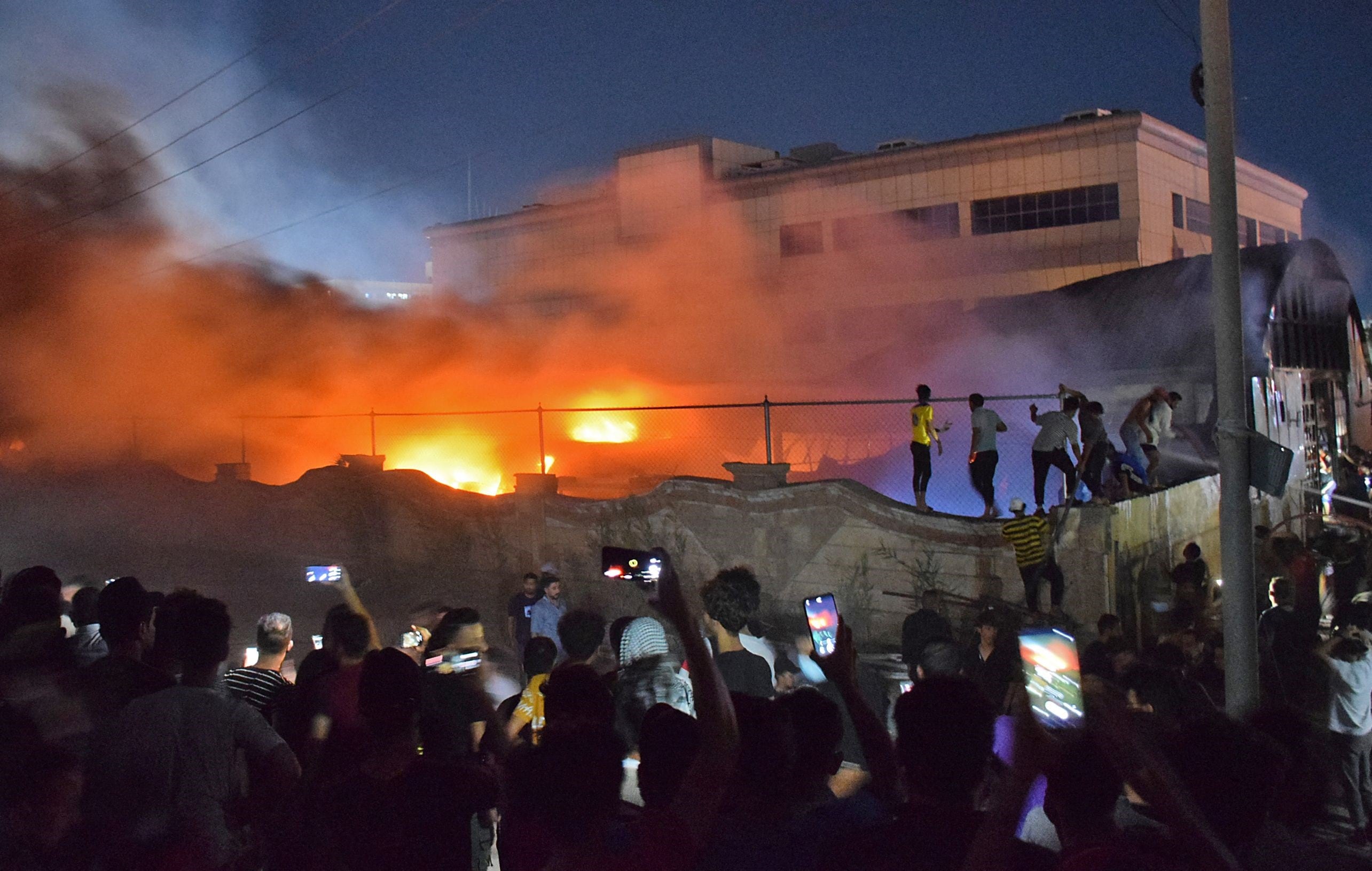 Incendio en un hospital de Irak