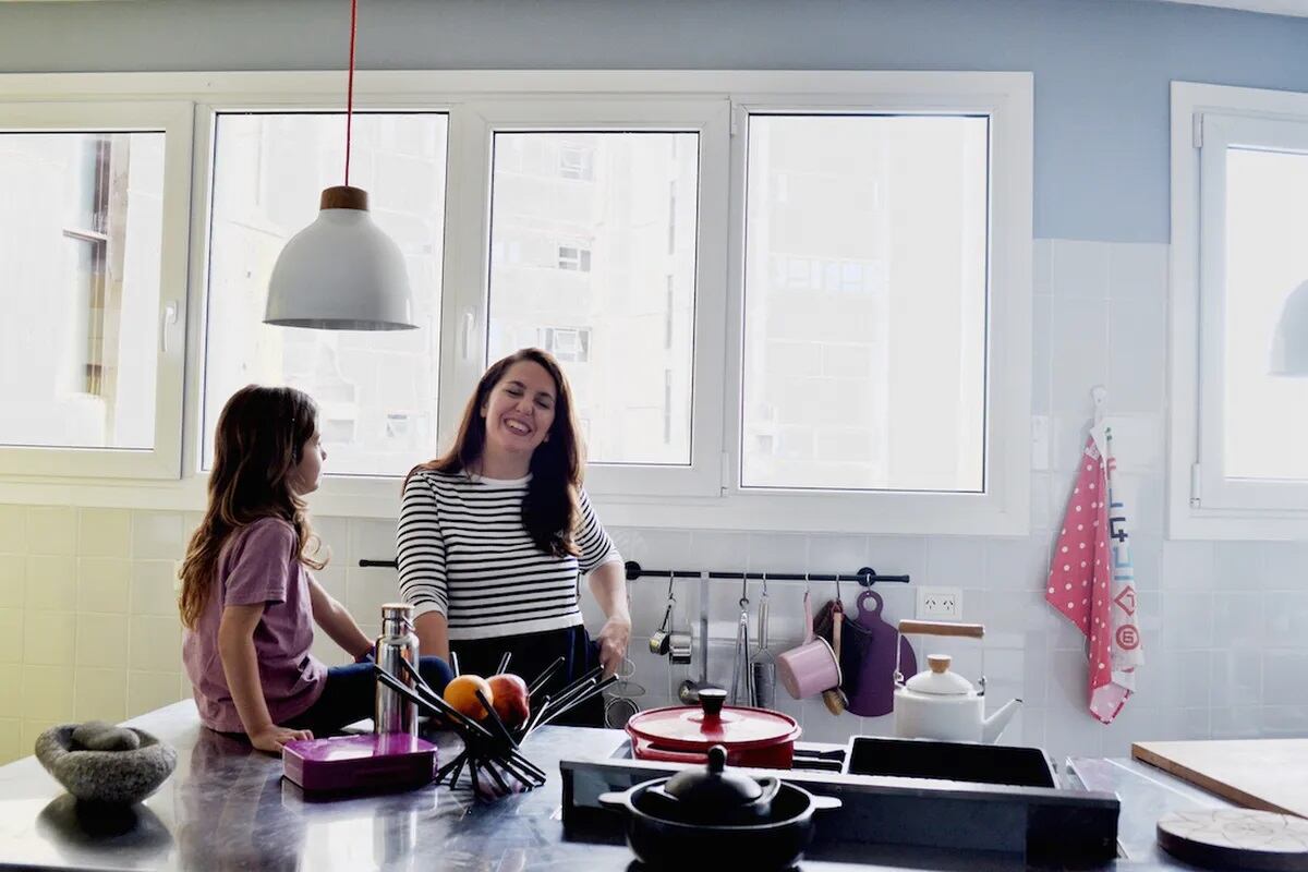 La cocina de Narda, minimalista y elegante