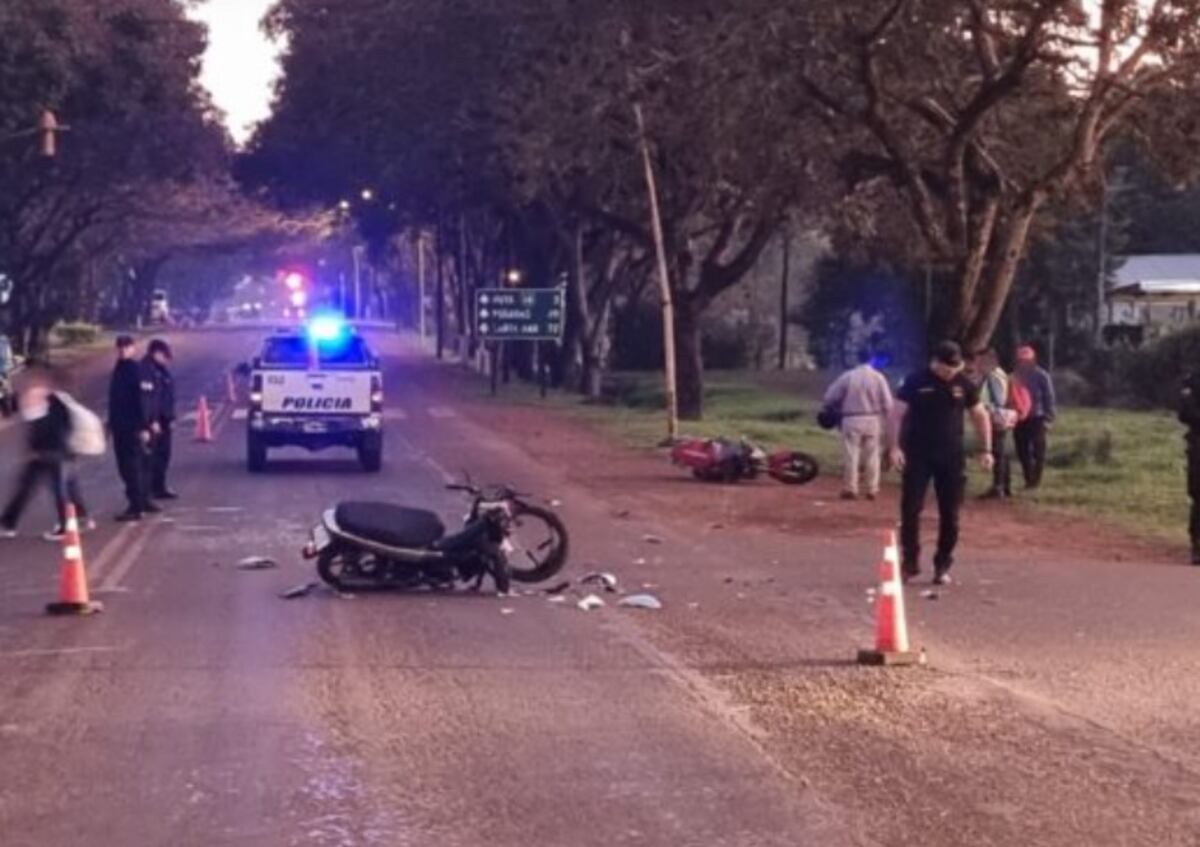 Aparatoso accidente de motos dejó un saldo de tres heridos en San José