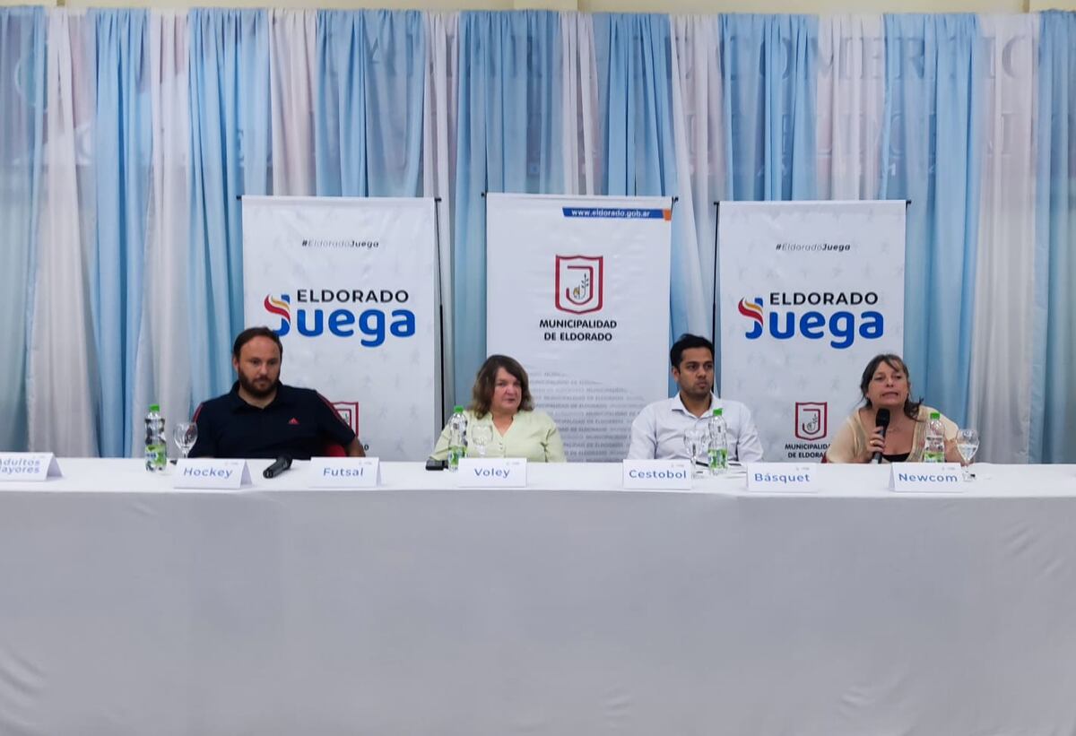 Se realizó la presentación “Eldorado Juega”, un programa municipal para impulsar el deporte