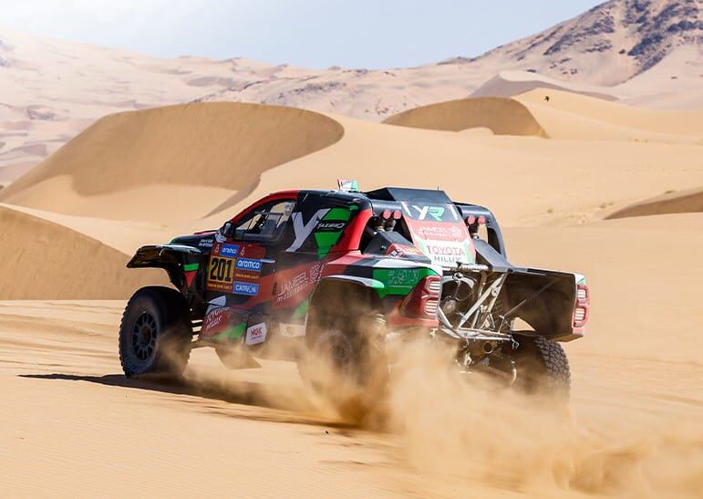 Al Rajhi, ganador este miércoles en Coches. Marcha segundo en la general.