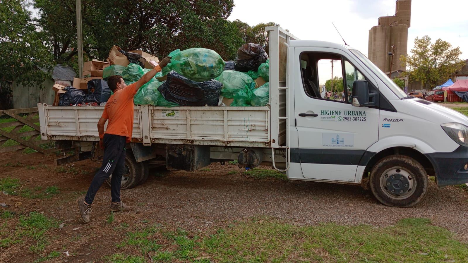 Se recolectaron más de 14.000 kilos de residuos reciclables del predio de la Fiesta Del Trigo de Tres Arroyos