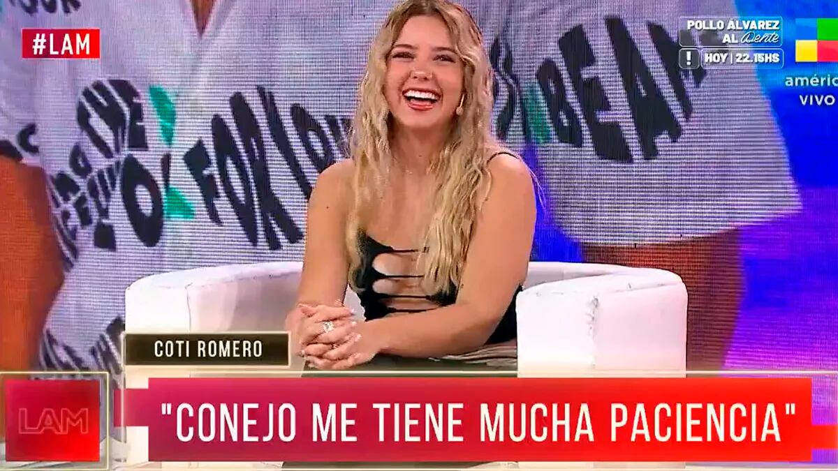 Coti Romero habló de su relación con El Conejo en LAM.