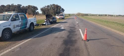 Vuelco en el Km 330.de la Ruta 3