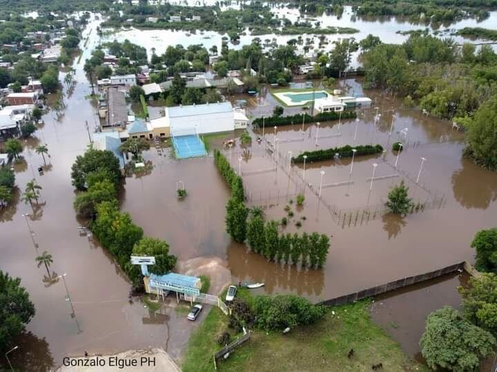 Gualeguaychú bajo agua. Foto: Gonzalo Elgue.