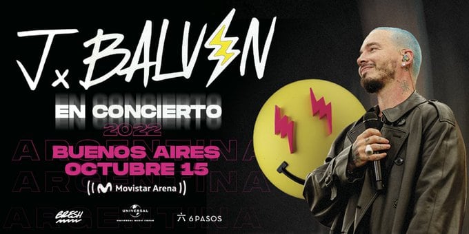 El flyer que anunció el show de J Balvin.