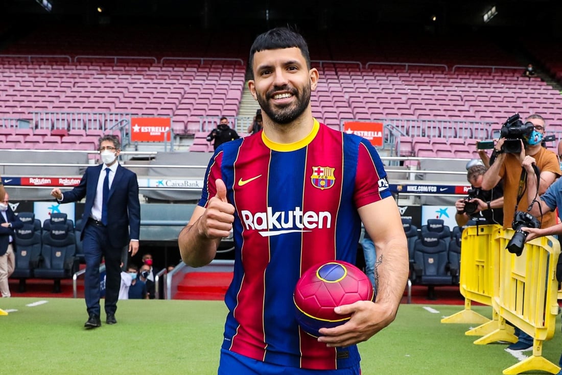 Sergio Agüero, una de las incorporaciones estrella de Barcelona. (DPA)