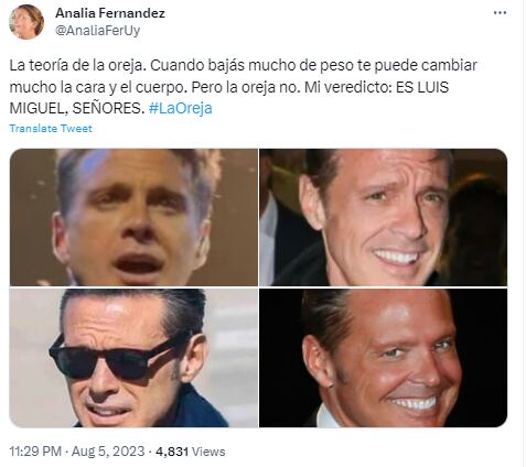 Luis Miguel y la teoría de la oreja.