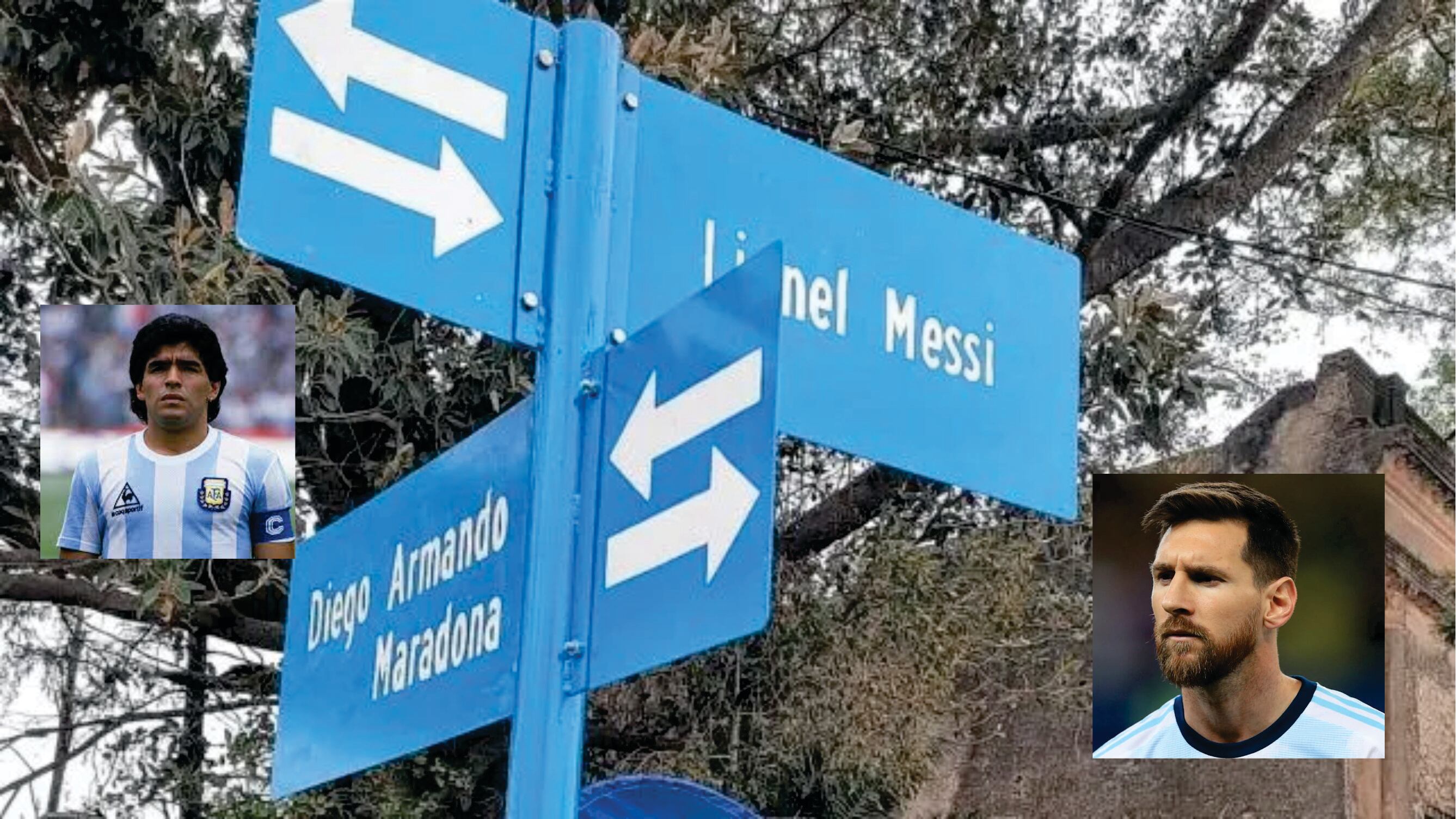 Maradona y Messi son los nombres de una esquina de un pueblo de Entre Ríos.