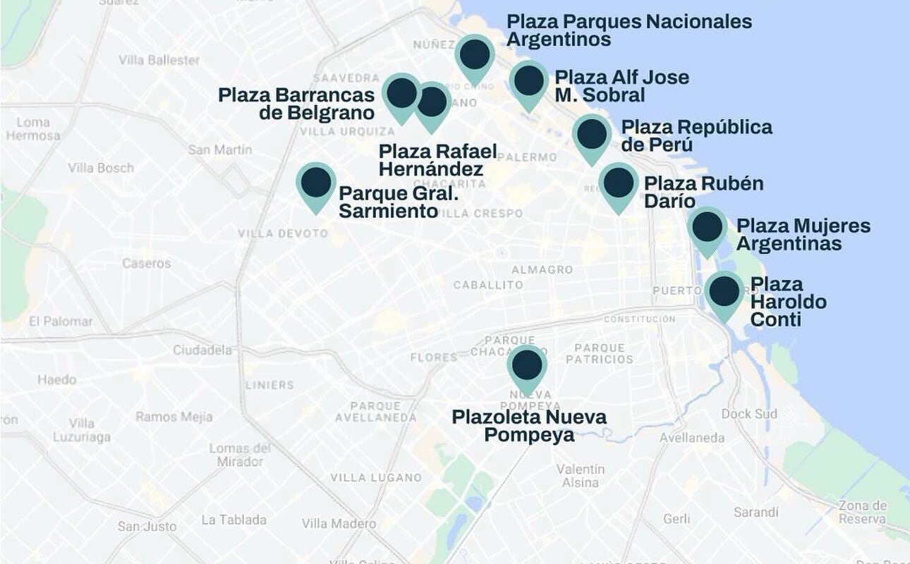 Se instalaron 10 puntos seguros en distintos barrios de la ciudad.