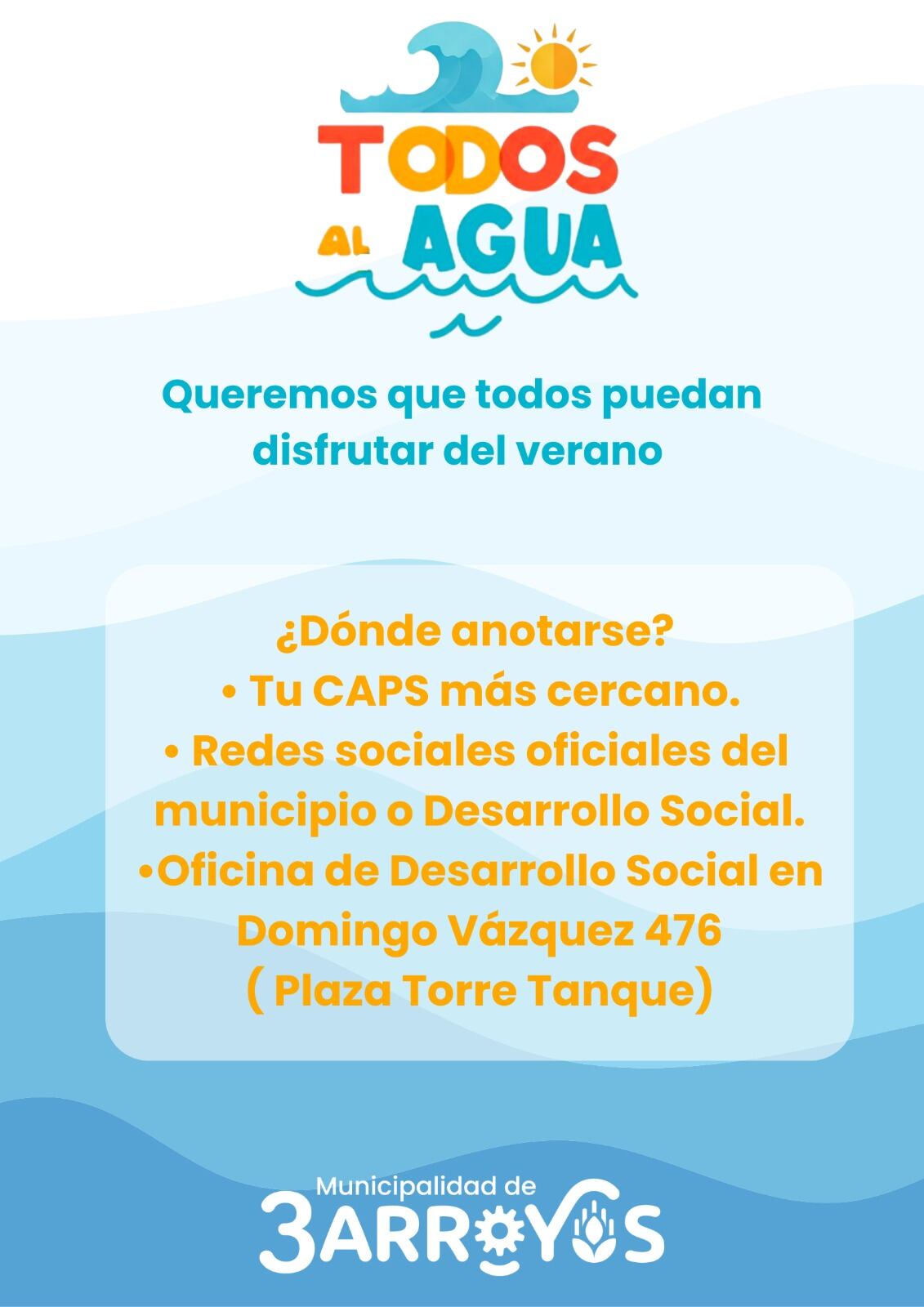 Programa "Todos al Agua"