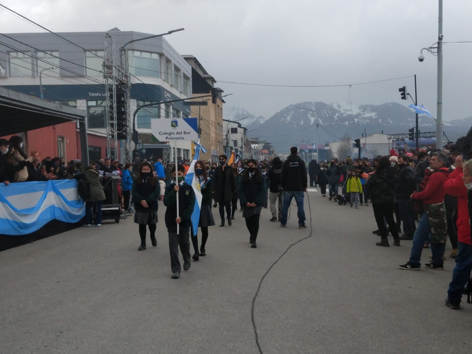 Imágenes del desfile del Aniversario Nº 137 de la ciudad de Ushuaia