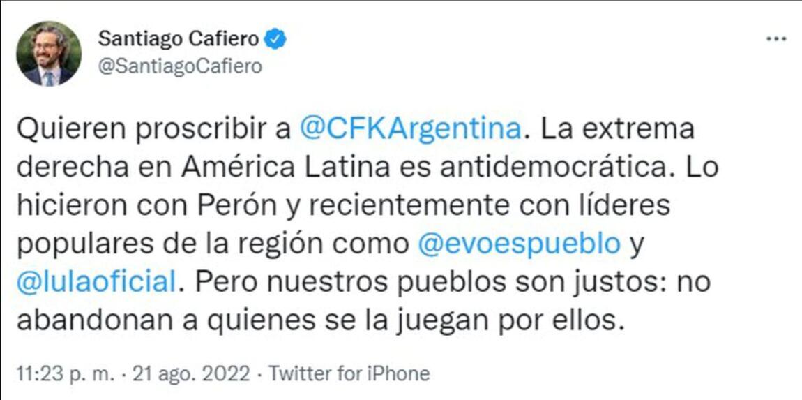 La defensa de los bloques más duros del oficialismo en defensa de Cristina Kirchner-