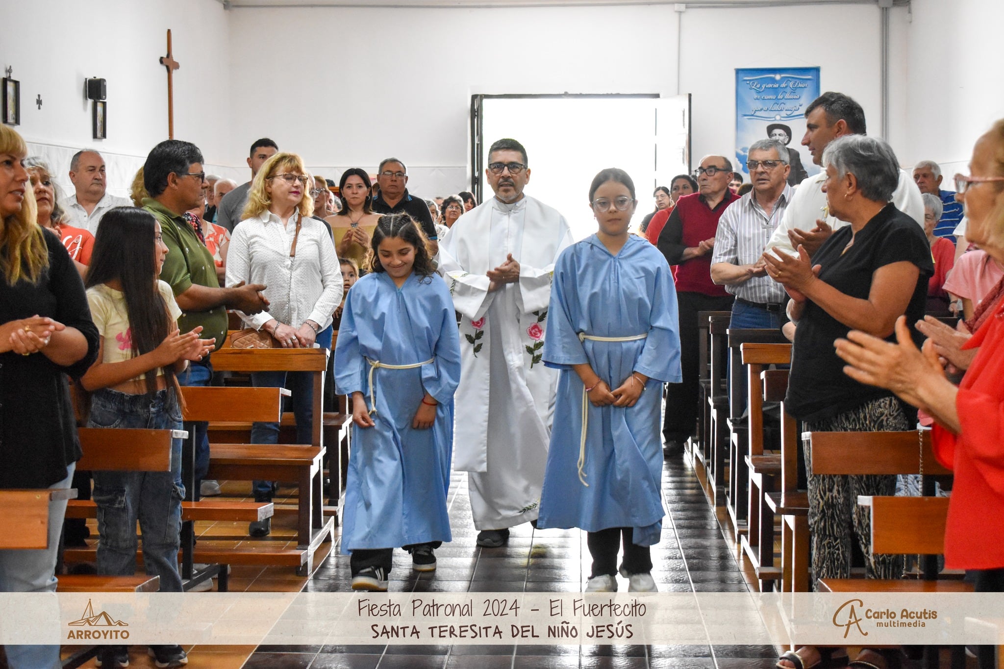 Misa y procesión en honor a Santa Teresita El Fuertecito