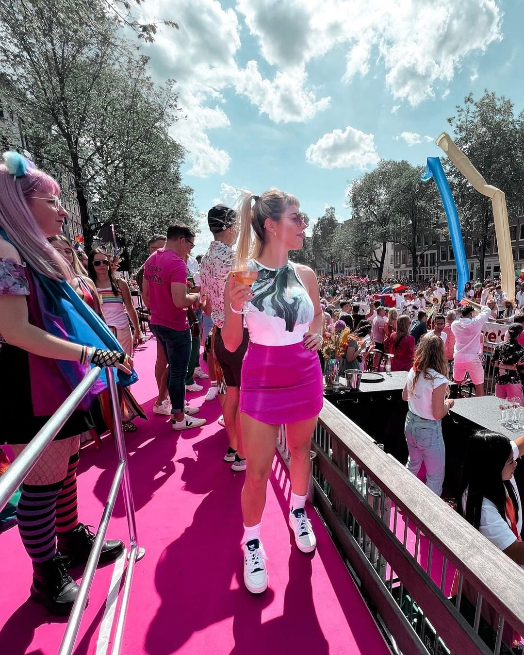 Participó de la marcha del Orgullo