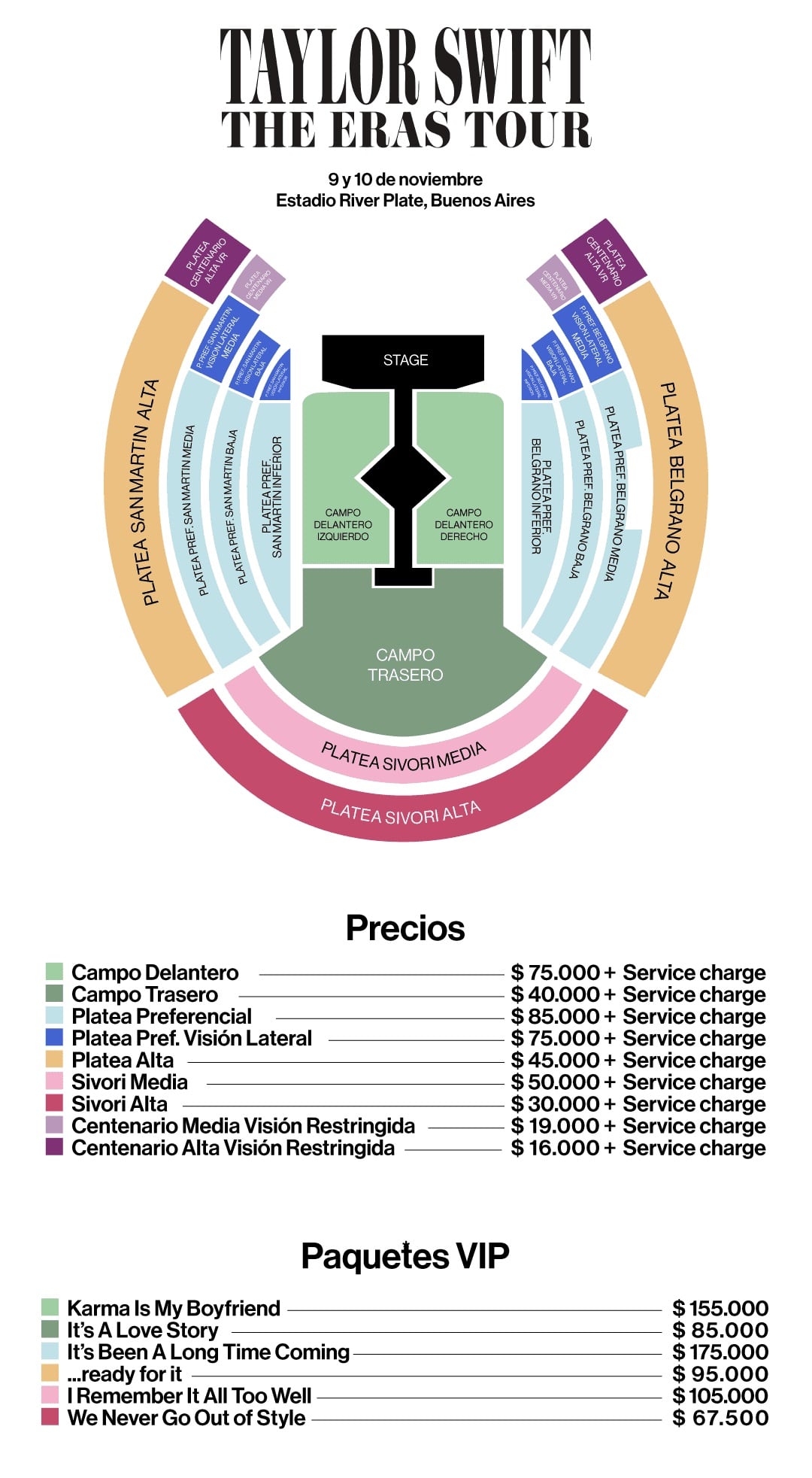 Entradas para Taylor Swift en Argentina 2023: precios y dónde comprar (All Access)