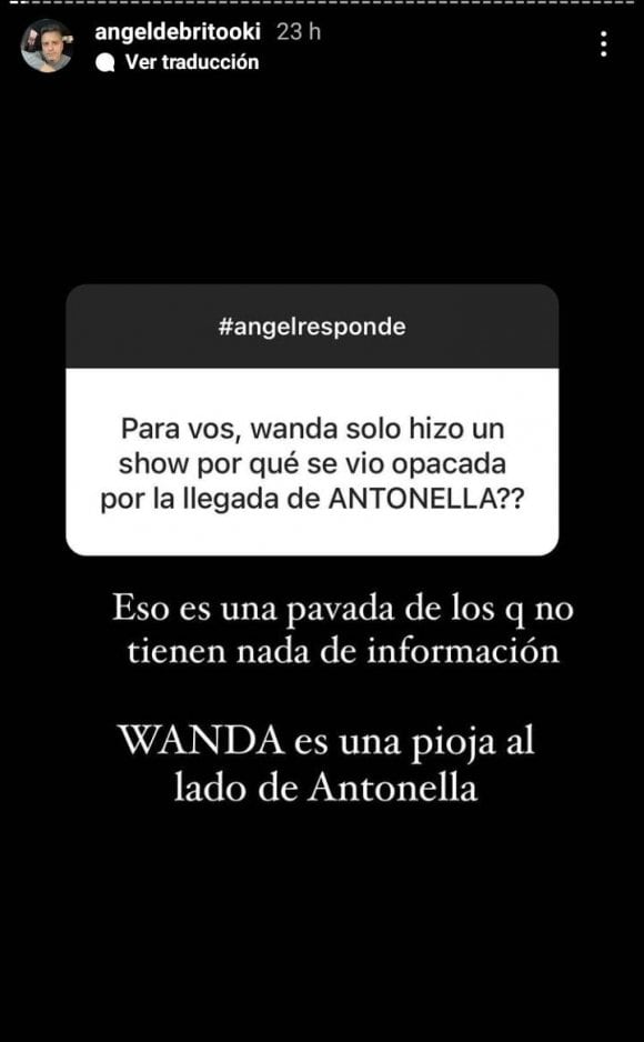 La opinión de Ángel de Brito sobre Wanda Nara