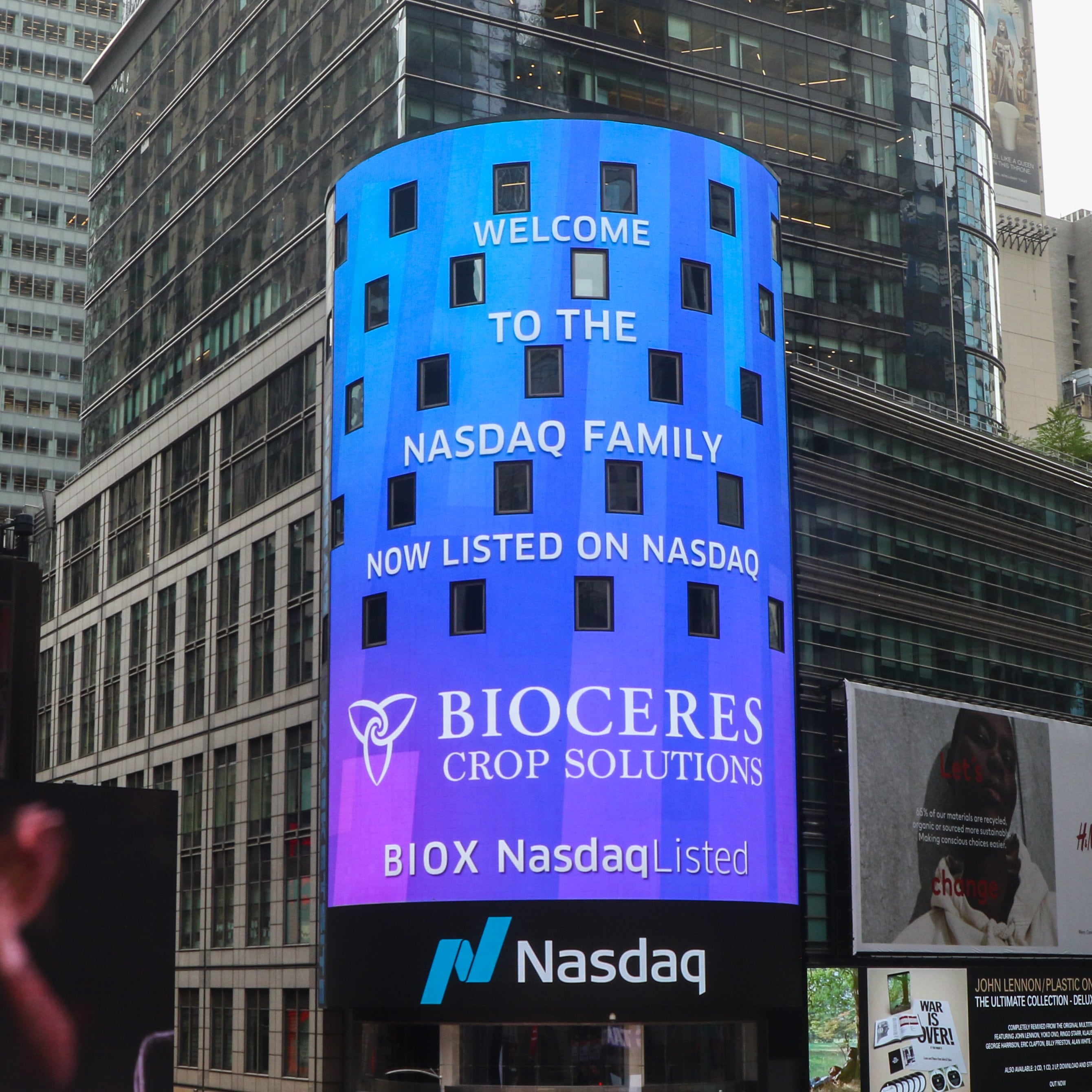 Bioceres comenzó a operar en Nasdaq. (@Nasdaq)