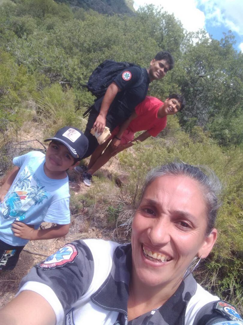 Bomberos rescataron a los jóvenes perdidos en Villa Larca, San Luis