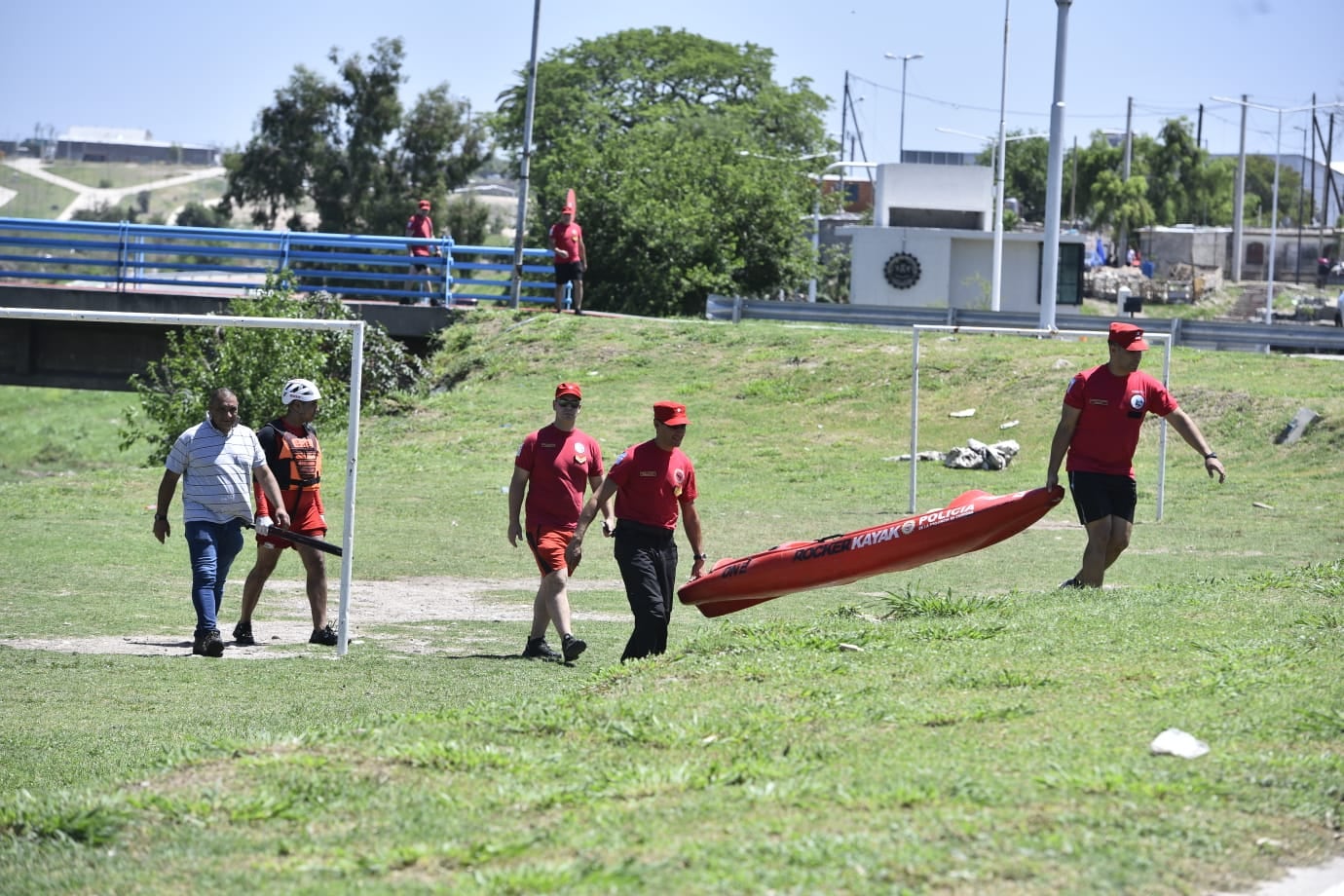 Caso Anahí Bulnes: rastrillajes en la zona del río Suquía. (José Hernández/La Voz)