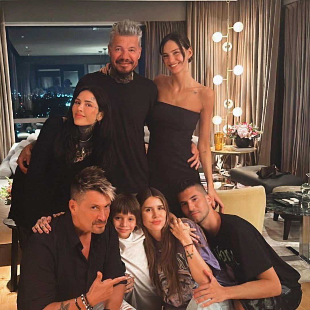 Marcelo Tinelli, sus hijos y su primo "El Tirri"