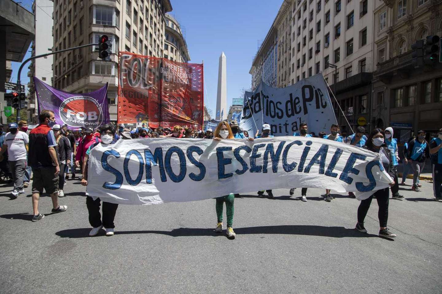 Organizaciones sociales piden ser considerados esenciales para la aplicación de la vacuna. Foto TN