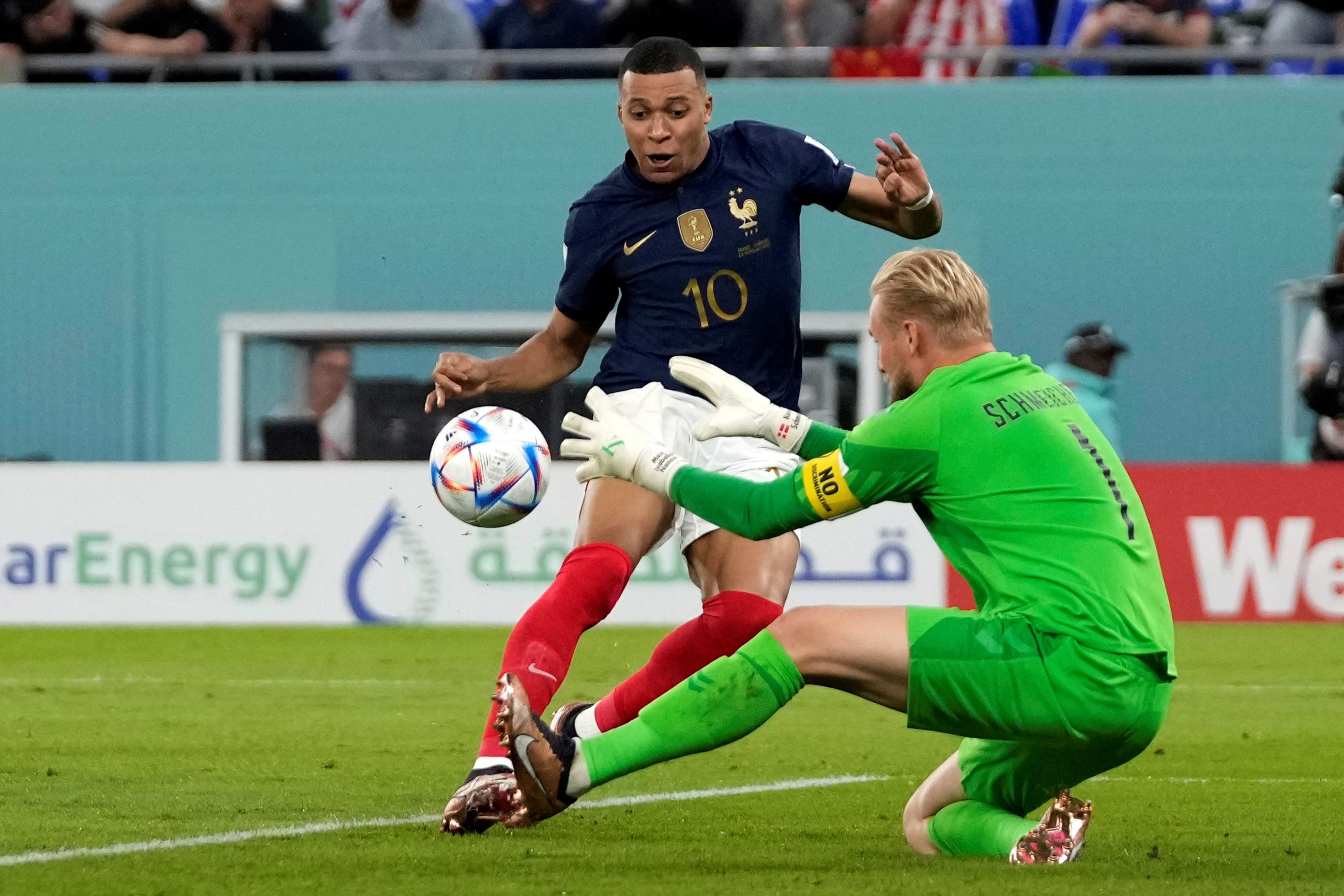 Mbappé está teniendo una gran Copa del Mundo (AP)