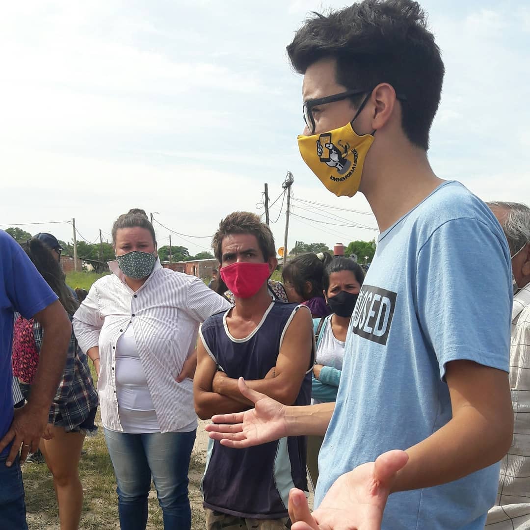 Desde marzo de 2020, Rojas viene organizando marchas por los derechos humanos de los que estuvieron meses varados.