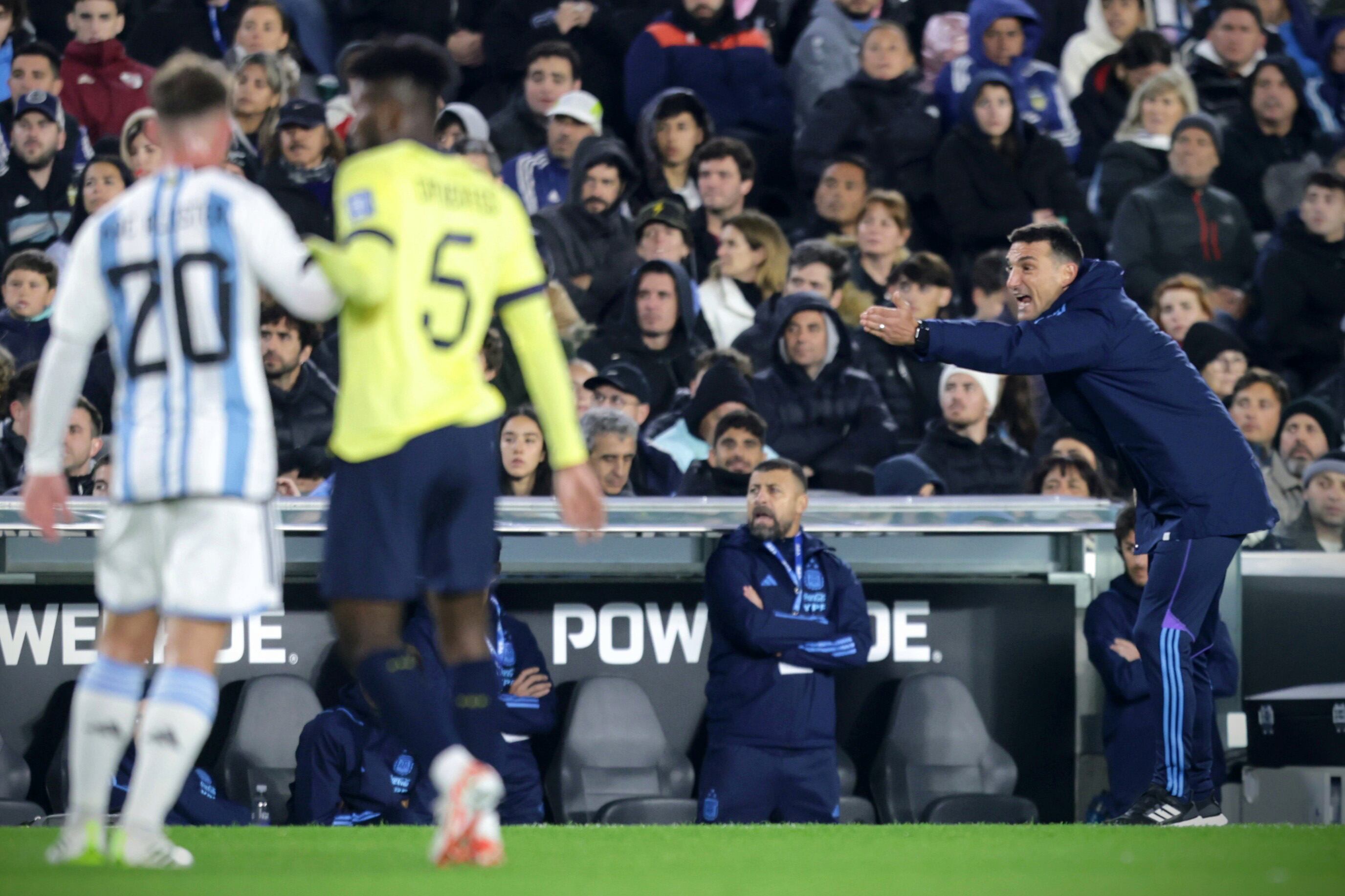 La selección argentina de fútbol enfrentó a Ecuador por las eliminatorias sudamericanas. (AP)