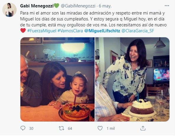 Mensajes de apoyo a Miguel Lifschitz.